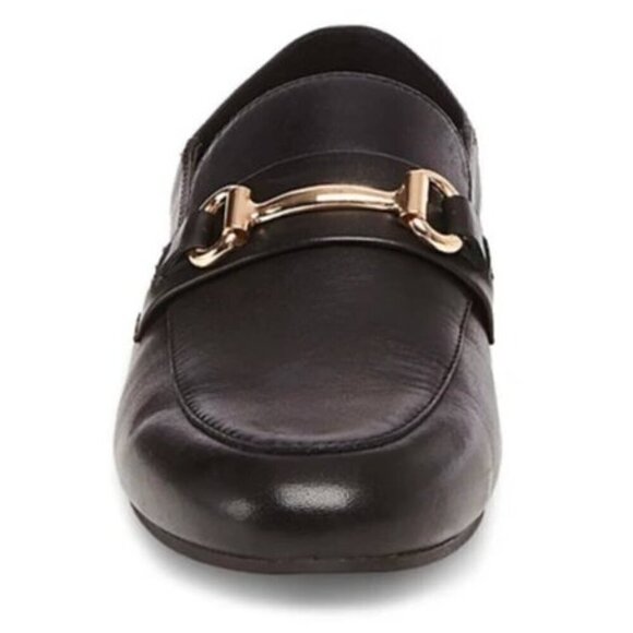 Steve Madden Black Kerin Leather Loafers - 7½, collapsible heel - Picture 7 of 16